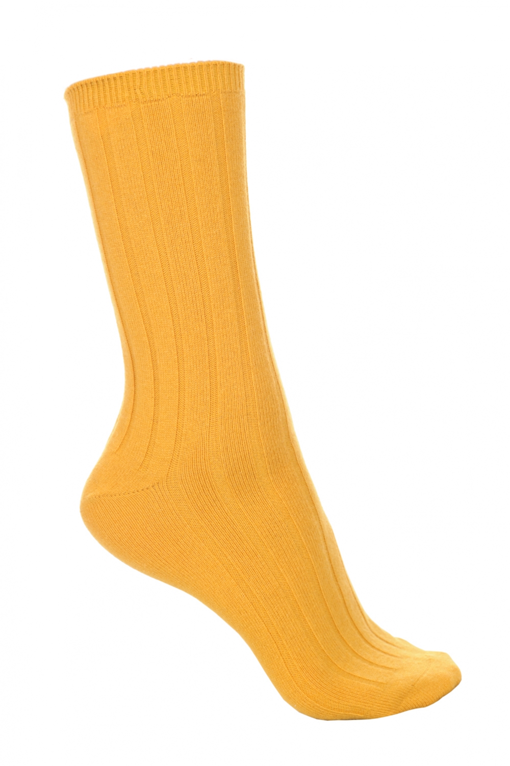 Cashmere & Elastaan accessoires sokken dragibus m mustard 39 42